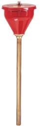 Justrite Fém tölcsér Justrite fedéllel gyúlékony anyagokra, átmérője 27 cm, hossza 82 cm, piros