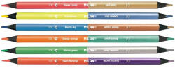MILAN Creioane colorate bicolor fluo-metal MILAN 07123306, 6 culori (07123306)
