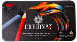 Daco Creioane colorate in cutie metalica DACO CC472, 72 culori (CC472)