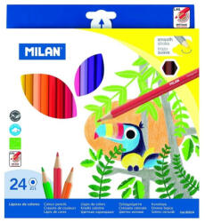 MILAN Creioane colorate hexagonale, MILAN 80024, 24 culori (80024)