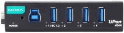 MOXA Hub USB Moxa UPORT 404A-T, 4 x USB 3.2 Gen 1, 1.2 m, Gray (UPORT 404A-T)