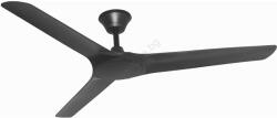 Lucci Air 21321649 - Вентилатор за таван ABYSS Ø 142 см IP66 черен + д. у (FAN00298)