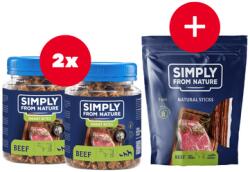 Simply from Nature Smart Bites Edzőfalatok marhahússal kutyáknak 2 x 130 g + INGYEN jutalomfalat!