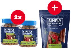 Simply from Nature Smart Bites Edzőfalatok vaddisznóhússal kutyáknak 2 x 130 g + INGYEN jutalomfalat!