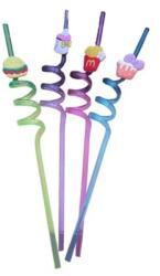 Viva. z Paie din Plastic pentru Petreceri, 4 Bucati, Viva. z (MRK-T090234)