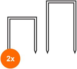 Stürmer Set 2 x Capse Tip 80, Lungime 6 mm, Deschidere 12.80 mm, Sarma 0.70 x 0.90 mm, Aircraft, 5000 Bucati (COR-2xAC.2405406)