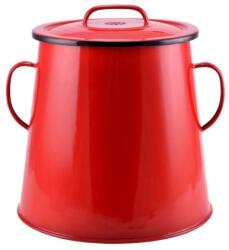 Perfect Home Garnita Emailata pentru Untura, 5 l, Rosu, Perfect Home (MRK-10427)
