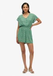 SUPERDRY Printed short sleeve romper - Green (Floral Block Green)