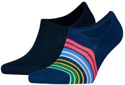 Tommy Hilfiger Чорапи Tommy Hilfiger Men's Striped Invisible Socks - Blue/Navy Combo