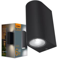 Videx Aplica dubla de exterior cu Led Videx Pelle Neagra