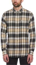 Original Penguin Риза с дълъг ръкав Original Penguin Men's Long Sleeve Patterned Shirt - True Black