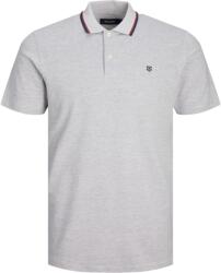 JACK & JONES Блуза с яка Jack and Jones Men's Paulos Short-Sleeve Polo Shirt - Lt Grey Melange