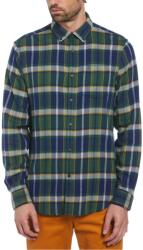 Original Penguin Риза с дълъг ръкав Original Penguin Men's Long Sleeve Patterned Shirt - Medieval Blue