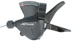 Shimano Altus SL-M2010-2L Rapidfire váltókar, csak bal, 2s, bilincses rögzítés, kijelzővel, fekete, OEM kiszerelés - bikepro - 4 850 Ft