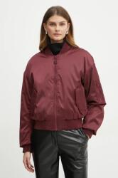 Guess bomber dzseki AURORE női, bordó, téli, W4BL48 WGKK2 - burgundia S