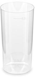 WIMEX Kristályüveg (PS) Longdrink Ø56mm 2cl/4cl/0.2L [10 db]