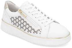 Remonte női fehér fűzős cipzáros sneaker félcipő D2E03-80