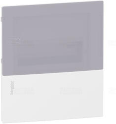 Schneider Electric Mini Pragma 1 sor 08 modul süllyesztett átlátszó ajtóval PEN sínnel fehér, komplett MIP22108T Schneider - Készlet erejéig! ! ! (22108T)