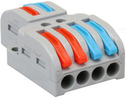 Tracon Csavar nélküli vezetékösszekötő nyitható 0, 5-4mm2, 32A, 400V, 2P OVO2P24 Tracon (2P24)