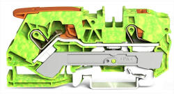 Wago 2 vezetékes földelő sorkapocs, zöld-sárga , Wago 2110-5207 (2110-5207)