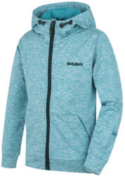 Husky gyermek kapucnis pulóver Alony K, türkizkék