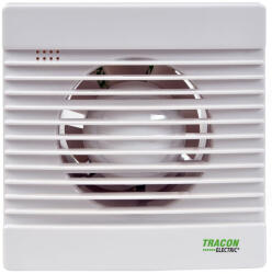 TRACON Fürdőszoba ventilátor, golyóscsapágy, időzítő 15W, 80 m3/h, 33 dB, 100 mm VF100-BT Tracon (VF100-BT)