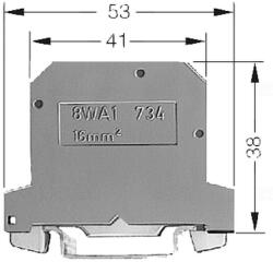 Siemens 8WA1011-1PK00 sorkapocs, 16mm2, zöld/sárga - Készlet erejéig! ! ! (8WA10111PK00)