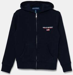 Ralph Lauren gyerek felső sötétkék, nyomott mintás, kapucnis, 323962117002 - sötétkék 136-138