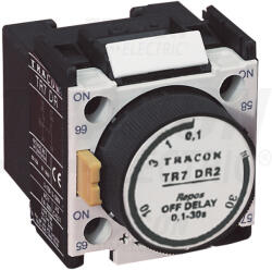 TRACON TR7DR2 Időzítő egység TR1D/F kontaktorokhoz, elengedés-késleltetéses (TR7DR2)
