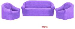 DELFIN Huse Elastice Pt Canapea si 2 Fotolii Creponate Cod TRF78