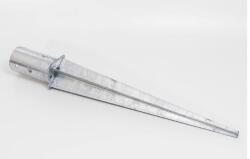  Gerendatalp, leszúrható, kerek, tüzihorg. , 100×750 (45123581)