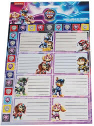GIM Mancs Őrjárat Power Up füzetcímke matricával 16 db-os GIM77400949 (GIM77400949)