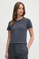 Calvin Klein Jeans pamut póló női, szürke, J20J223563 - szürke M