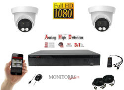 Monitorrs Security - AHD dóm kamerarendszer 2 kamerával 2 Mpix - 6196K2