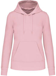 Kariban Női organikus kapucnis pulóver, Kariban KA4028, Pale Pink-2XL (ka4028pp-2xl)