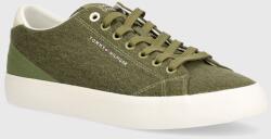 Tommy Hilfiger sportcipő TH HI VULC LOW SUMMER CVS zöld, férfi, FM0FM05056 - zöld Férfi 43