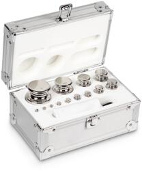 KERN súlykészlet precíziós mérlegekhez 1 g - 1 kg alumínium dobozban, OIML F1 súlyosztály (324-066)