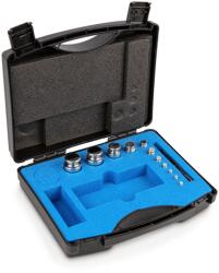 KERN súlykészlet precíziós mérlegekhez 1 g - 200 g műanyag dobozban, OIML F1 súlyosztály, hitelesíthető (324-044)