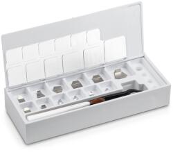 KERN lemez súlykészlet precíziós mérlegekhez 1 mg - 500 mg műanyag dobozban, OIML F1 súlyosztály, hitelesíthető (328-22)