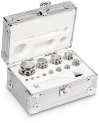 KERN súlykészlet precíziós mérlegekhez 1 g - 500 g alumínium dobozban, OIML F1 súlyosztály, hitelesíthető (324-056)