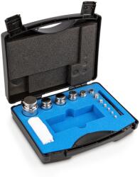 KERN súlykészlet precíziós mérlegekhez 1 g - 500 g műanyag dobozban, OIML F1 súlyosztály, hitelesíthető (324-054)