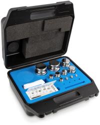 KERN súlykészlet precíziós mérlegekhez 1 mg - 2 kg műanyag dobozban, OIML F1 súlyosztály (323-074)