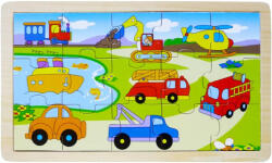  Fa puzzle Járművek 15 db-os