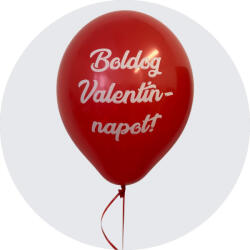 Valentin napi latex lufi 11" 28cm Boldog Valentin napot (LUFI515730)