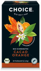 Choice BIO CHOICE® Kakaó-narancs fekete tea 40g Cacao orange 20 filter - naturfoodshop