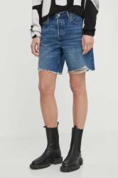 Levi's farmer rövidnadrág női, sima, magas derekú - kék 24 - answear - 18 990 Ft