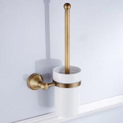 Sanitary ware Четка за тоалетна Париж Бронз, стенен модел с матово стъкло
