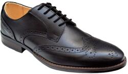 Ciucaleti Top Shoes Pantofi barbati office, eleganti din piele naturala, Negru, TEST68N (TEST68N)