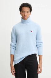 Tommy Hilfiger gyapjúkeverék pulóver férfi, garbónyakú, DM0DM20602 - kék L