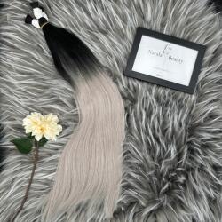 Narala Beauty RoyalTress REMY Emberi Póthaj | 250g · Fekete - Granny Ombre · 50cm